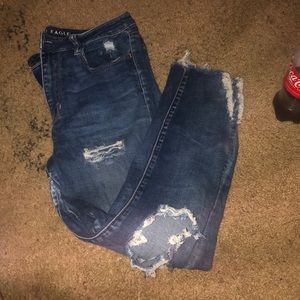 AE Ripped Super Hi-Rise Jeggings